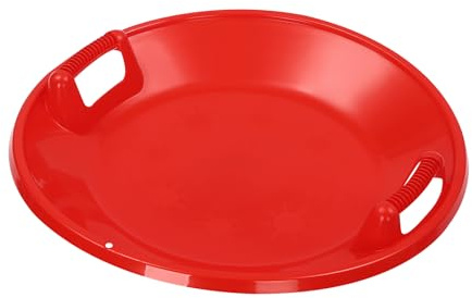 Rutschteller Haltegriffe an beiden Seiten großer Tellerrutscher, Tellerschlitten Schlitten aus HDPE Schlitten Kinder, bis 70kg