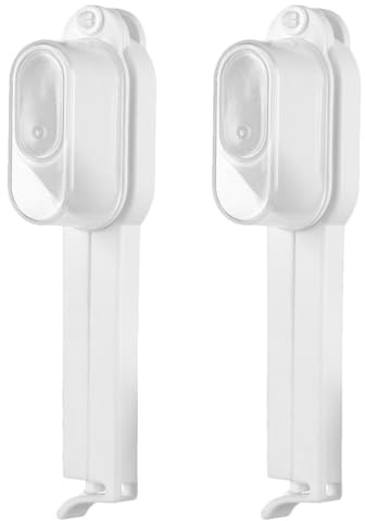 YARNOW Clips para Bolsas de Comida Vertedor 2 Unidades, Clip de Sellado Reutilizable de Plástico, Portátiles y Herméticos para Conservación de Alimentos y Snacks en Cocina