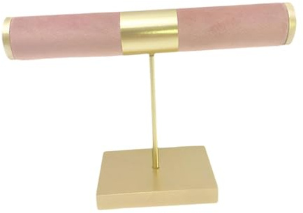 Stxdynjy Organizador Multifuncional para Joyas, Soporte para Joyas Rosa Y Dorado, Estante para Joyas para Tocador, Vitrina, Regalo para Mujer