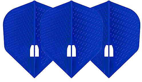PerfectDarts 1 Set L Style Champagne Dart Flights Shape DIMPLE BLAU