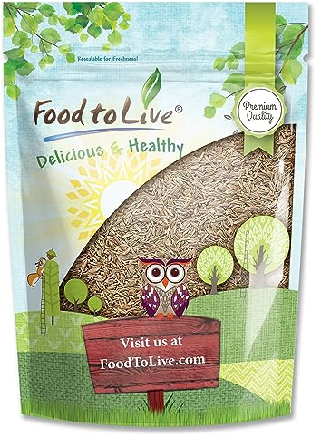 Food to Live - Caraway Seeds, 4 Ounces Whole Raw Dried Caraway Seeds, Kosher and Vegan, Bulk Savory Spice. Rich in Dietary Fiber and Minerals. Perfect for Rye Bread