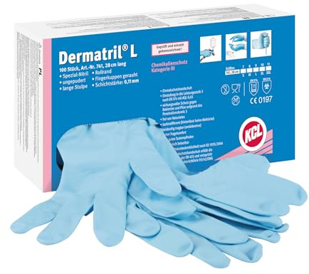 KCL Dermatril L 741 074110081C 100 St. Einweghandschuh Größe (Handschuhe): 10 EN 455
