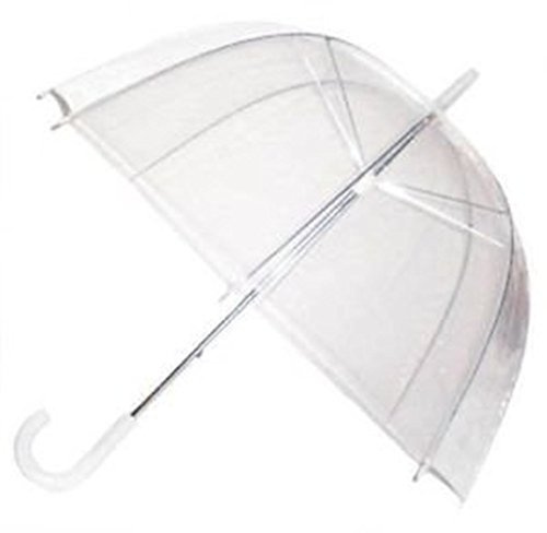 Ardisle Clear Dome Large Automatic Wedding Umbrella Bridesmaids Brolly Bridal Party (Transparent)