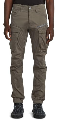 G-STAR RAW herr Byxor Rovic Zip 3D rak avsmalnande, Grå (Gs grå 5126–1260), 36W / 34L