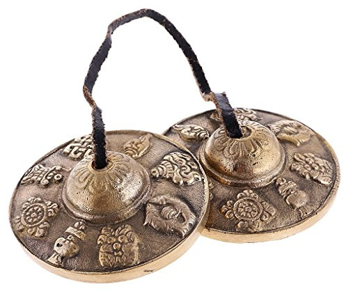 Tibétaine Cymbale Tingsha Bells Cloche de Méditation pour Bouddhistes