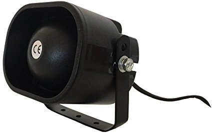 YMPA UET-ALARMSIR Sirène d'alarme 230 V pour système d'alarme pour Maison, Cour, Garage, Jardin, Protection Contre Les Projections d'eau, câble de 1,8 m