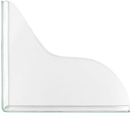 ANCLLO 2Pcs Shower Splash Guard Self- Adhesive Transparent Shower Water Guard Bath Corner Water Splash Guard to Keep Water in Shower for Washbasin Tubs Sinks