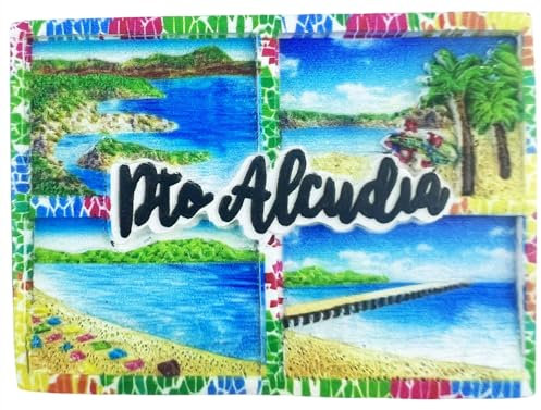 3D Alcudia Mallorca Spanien Kühlschrankmagnet Reise Souvenir Küche Kühlschrank Magnet Dekoration