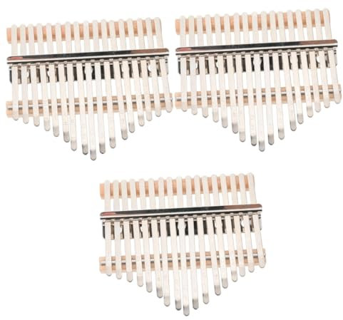 VICASKY 3 Sätze Zubehör für Daumenklaviere Musikinstrumente 17 Töne DIY Kalimba Zubehör Daumenklavier Zubehör Daumenklavier DIY Zubehör handgefertigtes Kalimba-Kit daumen klavier zubehör
