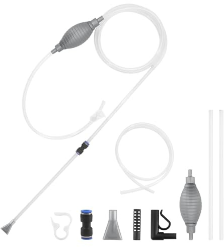 Beowanzk 2 Pcs Fish Tank Syphon, Hand Gravel Cleaner Fish Tank, Aquarium Gravel Cleaner, Fish Tank Cleaning Kit for Fish Tank Daily Water Changing Filter Sand Clean