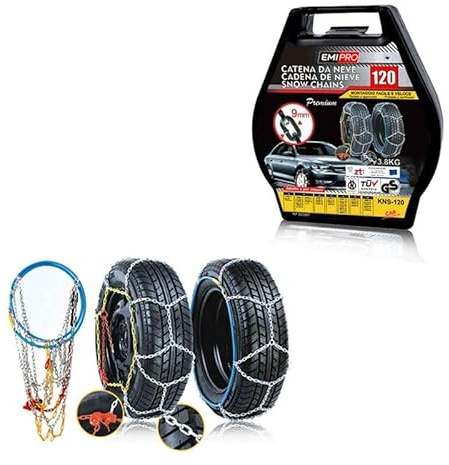 Chaînes à neige 205/80R15, 255/50R16,225/55R17,215/55R18,245/45R18,215/80R14,215/75R15,255/45R17,225/50R18,255/40R18,225/70R15,265/40R17,240/45R18,265/35R18,225/45R19,255/35R19