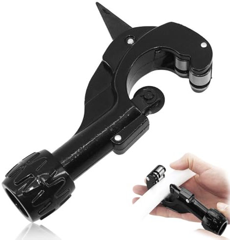 Pipe Cutter, Heavy Duty Tube Cutter 1/8-1-5/8 (3-35mm) Tubing Cutter, Adjustable Plumbing Pipe Cutting Tool for Cutting Copper, PVC, Brass, Aluminum, Thin Stainless Steel Tube