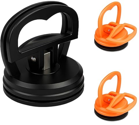 3 Pack Strong Suction Cups Car Dent Puller, Professional & Extra Strong Heavy Duty Dent Removal Tools for Car Repair, Furniture, Tiles, Windows, Phone Holder and Glass Lifter & Removing Screens