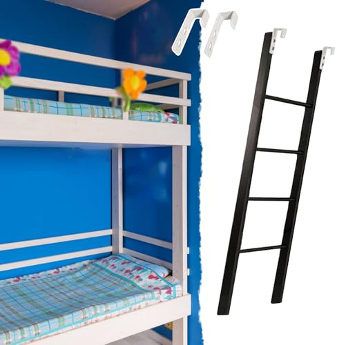 Scaletta Letto a Castello Solo Scaletta per Letto a Castello Singolo In Mansarda, Scalette di Salita Sostituibili/Scaletta per Camper con Gancio, 120 135 140 150 160 165 180cm(125cm/49)