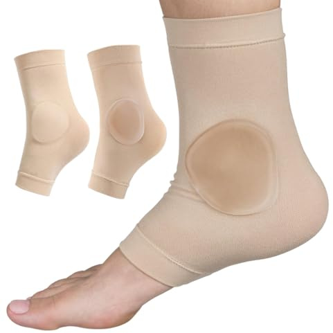 EIDUOVA Schutzsocken mit Gelpolster, Knöchelpolster für Eiskunstlauf, Skifahren, Hockey, Schuhe, Bandage, Knöchelstütze