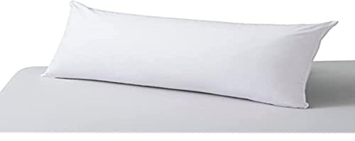 Savel - Cuscino morbido, effetto seta, con doppia federa in microfibra 135 bianco