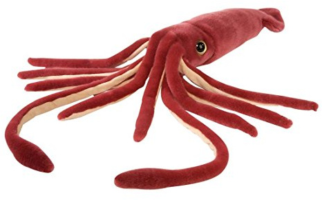 Wild Republic 83198 Kalmar Bläckfiskbläckfisk, plyschdjur, gosedjur, 50 cm, bläckfiskjätte