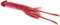 WILD REPUBLIC 83198, 50 cm Giant Squid Plush, Cuddly Soft Toy, Ocean Animals, Red