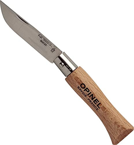 Opinel 254130, Taschenmesser Größe 4 Outdoormesser, Natur