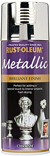 Rust-Oleum AE0120002E8 400ml Metallic Spray Paint, Chrome, 400 ml (Pack of 1)