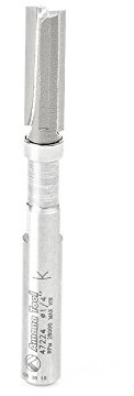 Amana Tool Carbide Tipped Miniature Flush Trim Plunge Template Router Bit, 47224, 1/4 Dia x 3/4 x 1/4 Inch Shank with Mini 1/4 D Upper Ball Bearing