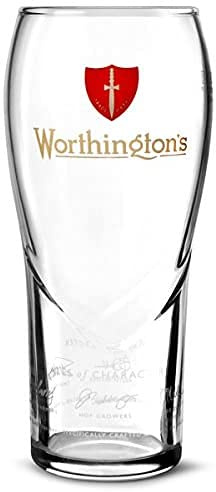 Worthington's Personalised 1 Pint Bitter Beer Glass with Gift Box - Enter Your Own Custom Text.