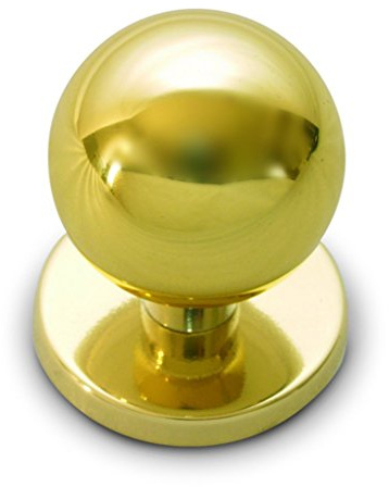 Anzapack 812460J - Pomello per porta d'ingresso in ottone dorato