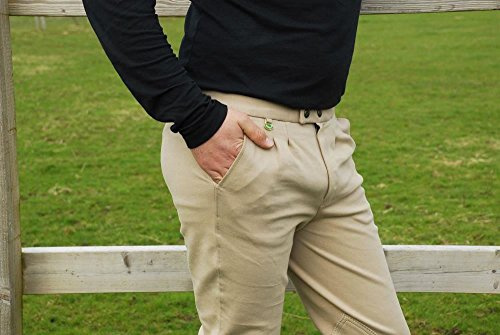 Rhinegold Uomo Pantaloni essenziali-34-beige, Beige, 34W