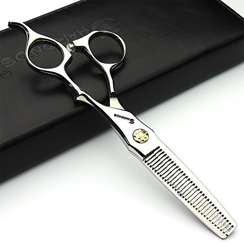 6'Coiffure modelage Studio Ciseaux Coiffeur Ciseaux professionnels Japon 440 C Acier outils de ciseaux de coiffure + ciseaux à effiler