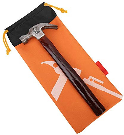 Zelt Peg Bag Camping Tragbare Stakes Hammer Nageltasche für Wandern Camping Hämmer Accessoris(Orange)