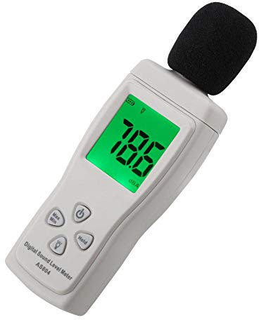 Digital Sound Level Meter, Walfront Smart Sensor AS804 Digital High Accuracy Sound Level Meter Testing Decibel Monitor Noise Measuring Range 30-130dBA Accuracy 1.5dB