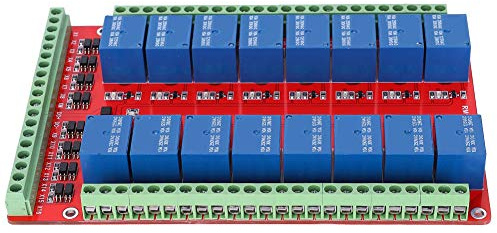 DC 24V 16-Kanal Relais Modul Isolierte Schnittstellenkarte mit High/Low-Pegel-Trigger für Automatisierungstechnik