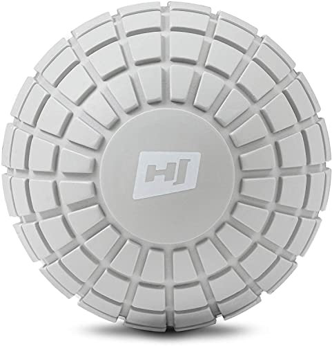 Hop-Sport Massageball für Hand, Fuß, Rücken - Faszienball zur gezielten Selbstmassage – 12,5 cm Durchmesser HS-A125MB (grau)