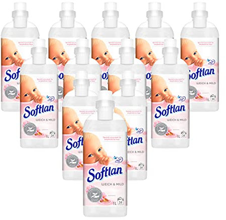 Softlan Weichspüler Weich & Mild 12 x 1l, für unwiderstehlich weiche Wäsche