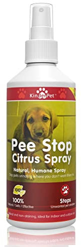 KinderPet® Pee Stop Spray Urine Stop for Cat and Dog Repellent Stop Cats and Dogs Repeat Marking Indoors and Outdoors 100% Natural Enzyme Urine Destroyer 250ml