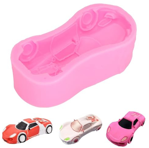 HERCHR Silikon-Schokoladenformen, Autoform Kuchenbackform, Muffinform Backform, 3d Silikon Kuchenform Klein Für Fondant, Süßigkeiten, Geburtstagstorte Mit Automotiv, Schokolade Gelee Süßigkeiten Form