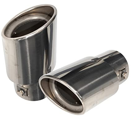 Endrohrblende 2 Stück 2,5 Zoll 63 Mm Chrom Auto Auspuff Endschalldämpfer Endrohr Für Subaru Für Forester 2008–2012 Edelstahl Auspuff Blende