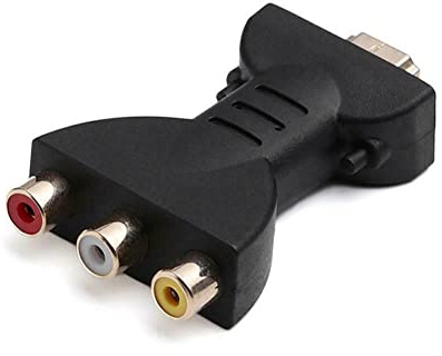 ZEZEFUFU Adaptador HDMI a 3RCA 720P 1080P hembra compuesto video audio VA componente convertidor adaptador