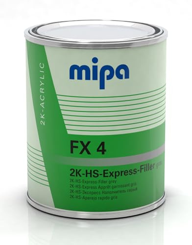 MIPA 2K-HS-Express-Filler Füller hochwertiger 2K-Füller FX 4 grau, 1 Liter