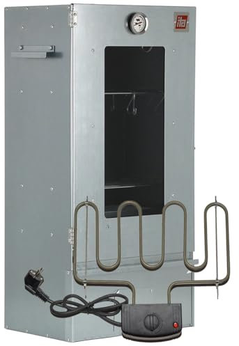 ITA Elektrischer Räucherofen 7002 - Premium Räucherschrank aus Edelstahl 81 cm mit Elektroheizung & Sichtfenster - Qualität Made In EU Direkt vom Hersteller - Smoker zum Kalträuchern & Heißräuchern