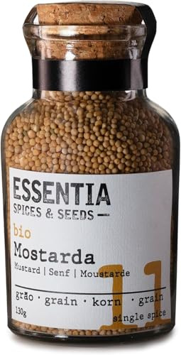 Semillas de Mostaza - Frasco de 130g - Sabor Intenso y Picante - Recomendadas para Múltiples Platos - Origen Portugués - Producto Gourmet
