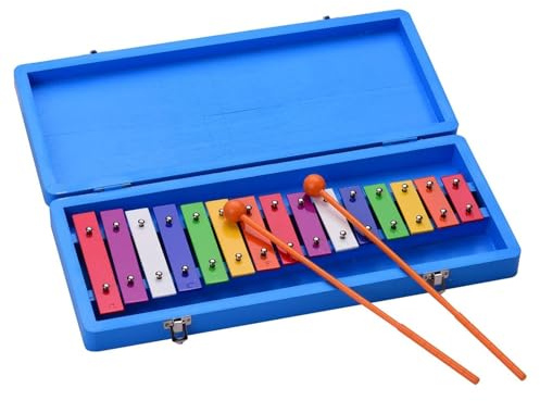 Xylophon 15 Tasten Glockenspiel Xylophon Buntes Musikschlaginstrument