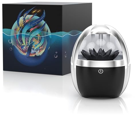 LICAEVEY Haut-Parleur Bluetooth, Haut-Parleur Fluide Magnétique avec Rythme Musical, Haut-Parleur Portable avec Lumière Colorée, Jouet Liquide Magnétique, Décoration de Bureau, Lampe