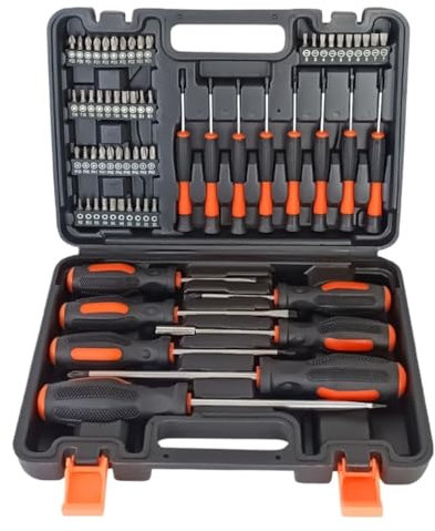 Caisse A Outil Malette Outils Ensemble D'outils De Mécanique 65 Pièces, Tournevis Et Embouts Combinés, Robustes Et Durables Avec Boîte Boite A Outils Complete