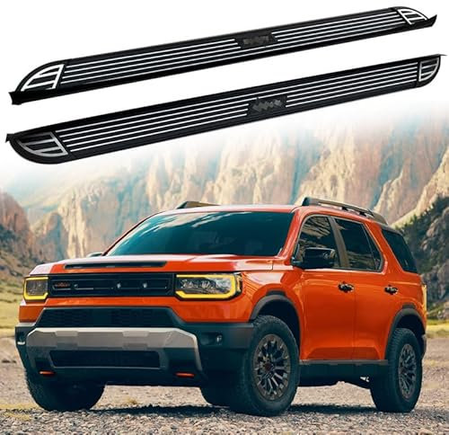 Lot de 2 pédales fixes pour marchepied latéral avec barre Nerf pour Honda Passport 2026.