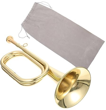 BESPORTBLE Messing Bugle Trompete Kavallerie Trompete Für Anfänger Militärorchester Schulband Mit Weichem Gigbag Leicht Tragbar