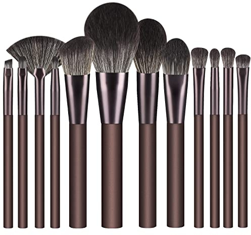 12 Stück Make up Pinselset Premium Synthetische Borsten Foundation Make up Pinsel Concealers Eyeshadow Professionelle Make-up Pinsel Sets