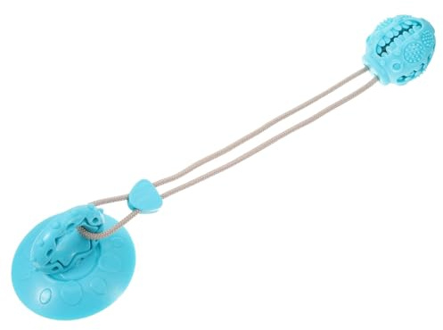 ibasenice Suction Cup Dog with Squeaky Sound for Large and Puppies Interactive Chew and Tug for Healthy Teeth and Exercise Durable Pet Play for Pull Training and Stress Relief