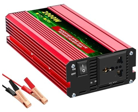 Convertisseur Onduleur Sinusoïdal Modifié 600-3000 W 12 V CC vers 220 V CA Panneau Solaire Transformateur(12V2000W50HZ Un)