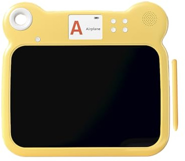 Qiwieod LCD skrivtavla för barn – 20 cm pedagogisk leksak för från 3 år – målarbräda | för klassrum resor skola bilflygplan